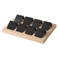 thumbnail image 4 of Portatarjetas Sunnimix de Madera Natural con Organizador de 8 pares Negro, 4 of 8