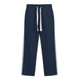 thumbnail image 6 of Dagugfen Athletic Pants for Men Loose Fitted Drawstring Elastic Waist Summer Outdoor Basketball Workout Full Length Pants for Men, 6 of 6