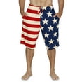 thumbnail image 1 of Prestigez Mens Boxer Shorts USA Flag Pajama Loungewear, USA, Size: XLarge, 1 of 2