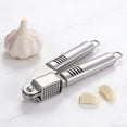 thumbnail image 4 of Tong Stainless Steel Garlic Large Manual Garlic Crusher For Quick Minced Garlic And Paste Making, 4 of 5