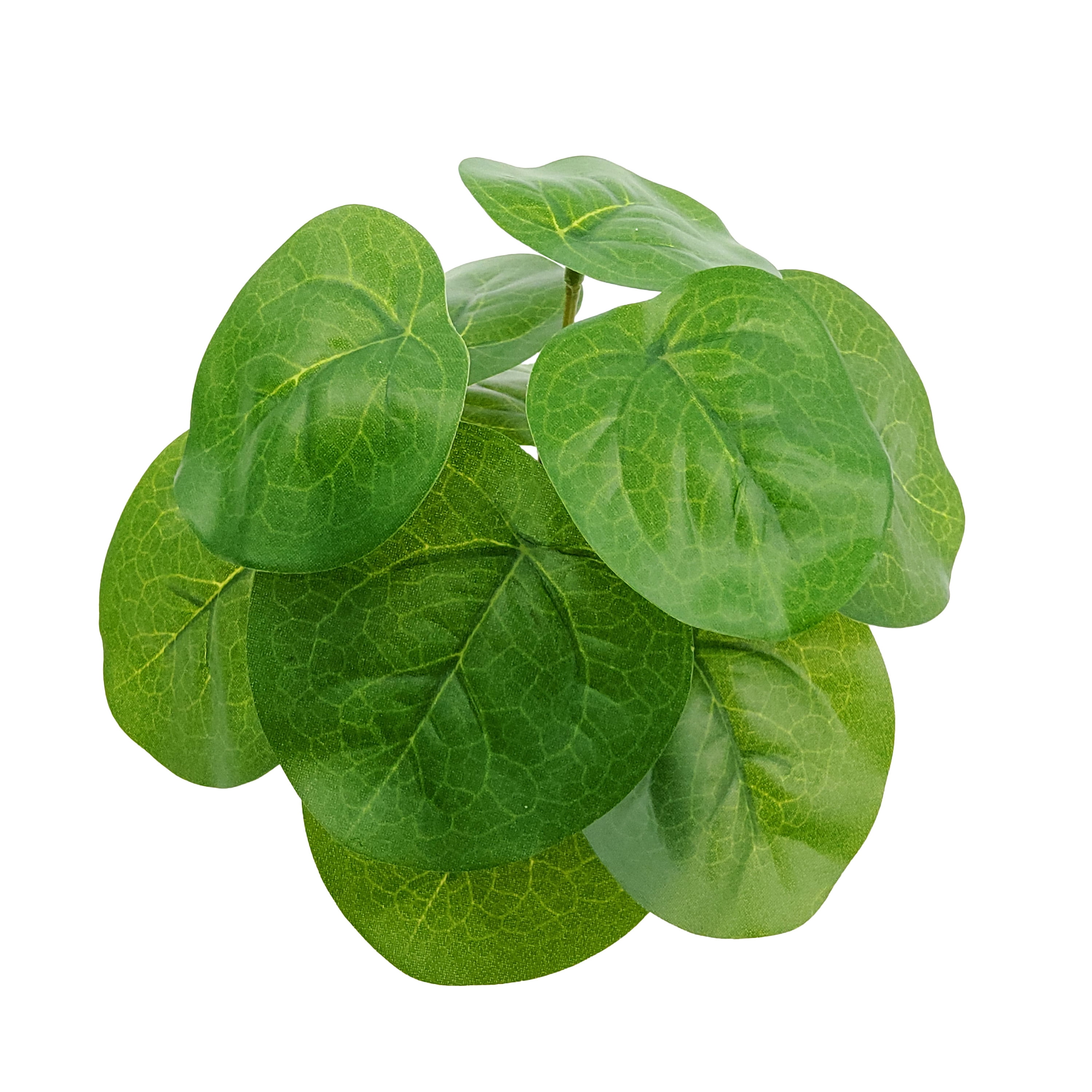 Mainstays Indoor Artificial 7in Money Plant in Pot, Green Color.