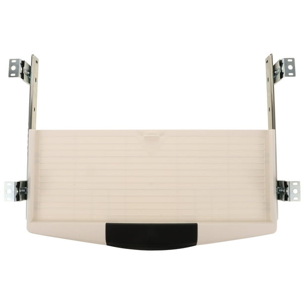 BRIGHTFUFU Juego de bandeja para teclado debajo del escritorio, soporte deslizante para teclado, cajón extraíble para teclado de ordenador, 1 Juego