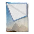 thumbnail image 2 of Landscape Soft Flannel Fleece Blanket, Rainbow over Mountain Lake Reflection in Clear Water Dreamy Spots on Earth Photo, Cozy Plush for Indoor and Outdoor Use, 50" x 70", Multicolor, by Ambesonne, 2 of 5