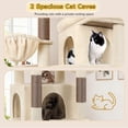 thumbnail image 3 of Globlazer 78" Multi-Level Large Cat Tree and Tower Condo for Indoor Cats with Sisal Scratching Posts, Beige, 3 of 7