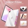 thumbnail image 4 of Fintie Slim Hybrid Case for iPad Pro 12.9-inch 6th Generation 2022 - Shockproof Cover with Clear Transparent Back Shell w/Pencil Holder, Also Fit iPad Pro 12.9" 5th/4th/3rd Gen, 4 of 7