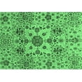 thumbnail image 1 of Ahgly Company Indoor Rectangle Oriental Emerald Green Modern Area Rugs, 7' x 9', 1 of 4