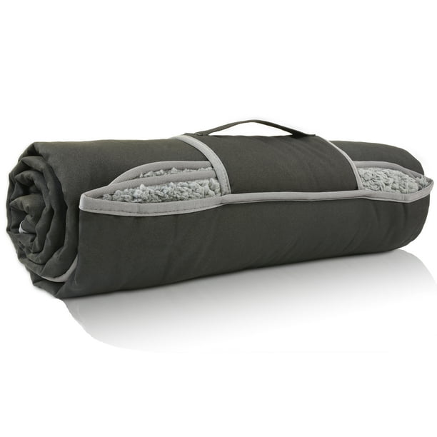 Waterproof Outdoor Blanket with Sherpa Lining, Windproof Triple Layers