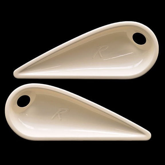 Rinker Boat Teardrop Panels | 21 1/2 X 8 3/8 Inch Off White (Set of 2)