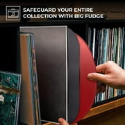 BIG FUDGE Vinyl Record Album Inner Sleeves - 12 inch x 50 pcs - Special Heavyweight & Acid-Free Black Edition - Slim Anti Static Records Sleeve for LP & Singles