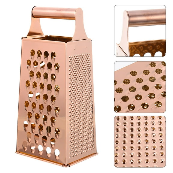 4-Sided Stainless Steel Box Grater with Storage Container Home Kitchen Grater