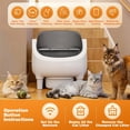 thumbnail image 6 of Large Smart Self-Cleaning Cat Litter Box, App-Controlled Automatic Cleaner with 3.43Gal Big Capacity, 2.4G Wifi Cat Litter Box with Odor Removal, 14-Day Hands Free Scoopless Care, Auto-Scoop, 6 of 17