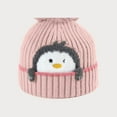 thumbnail image 7 of NAISIBABY Toddler Beanie Hat and Scarf 2-Piece, Cute Graphic Scarf Ski Cap with Pom Winter Warm Outdoor Set Pink 1-3T, 7 of 7