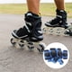 thumbnail image 3 of Soidarity 6 piezas/Kit de rodilleras de PE, correa ajustable Flexible portátil, coderas para niños, Protector de cintura para patinete de patinar Azul L, 3 of 6