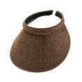 thumbnail image 2 of Sombrero con visera ajustable para playa, tenis, pesca, ciclismo y jogging. Marrón, 2 of 9