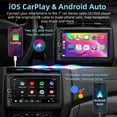 thumbnail image 2 of Reproductor estéreo de CD/DVD doble DIN para coche CarPlay Android Auto, 2 of 5