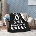 thumbnail image 5 of Manta de franela con estampado de sarcasmo, elegante edredón para una siesta, edredón de invierno para las cuatro estaciones, edredón refrescante con control de olores antimicrobiano, ligero y, 5 of 5