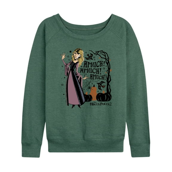 Hocus Pocus 2 - Amuck Sarah - Women's Lightweight French Terry Long Sleeve Shirt
