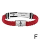 thumbnail image 1 of stainless steel israeli flag wristband for adults, 1 of 1