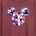 thumbnail image 3 of Mickey & Friends - Mickey Head Solid Geo - Women's Lightweight French Terry Long Sleeve Shirt, 3 of 5