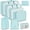 Blue, variant on TIFOR 8Pcs Packing Cubes for Luggage , Travel Packing Organizers Packing Cubes for Travel (Gray)