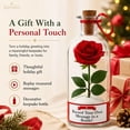 thumbnail image 2 of Recordable Christmas Rose Message in a Bottle Ornament, 1pc Voice Recorder Keepsake for Holiday Shelf Decor Display, 7.87in, 2 of 5