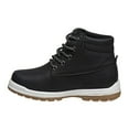 thumbnail image 2 of Beverly Hills Polo Club Boys Lace-up Closure Hi-Top Boots - Black, 1, 2 of 6