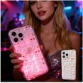 thumbnail image 1 of LED Bowknot Phone Case, Vibrant Built-in Light up Cases, Fashion Colorful Incoming Call Glowing Flash Light-Up Protective Cover for iPhone, Stylish Parties and Daily Use, 1 of 12