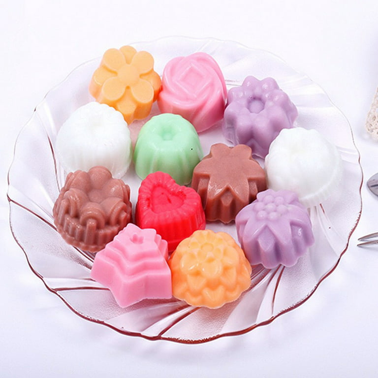 solacol Chocolate Molds Silicone Shapes 24 Holes Silicone Molds for  Chocolate, Cake, Jelly, Pudding, Multiple Shape Candy Molds Silicone Shapes  Soap Molds Silicone Shapes 