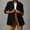 Black, variant on Vxararl Women's Notched Lapel Denim Blazer Long Sleeve Slim Jean Jacket with Pockets Button Down Casual Jean Cotton Coat for Party Office Oversized Blazers for Women Black XL