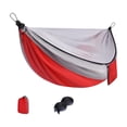 thumbnail image 2 of Portable Mesh Hammock with Spreader Bars and Carrying Bag, Breathable and Easy to Install for Camping, Backyard and Patio, 2 of 5