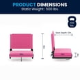 thumbnail image 3 of Grandstand Comfort Seats by Flash with Ultra-Padded Seat in Red, 3 of 9
