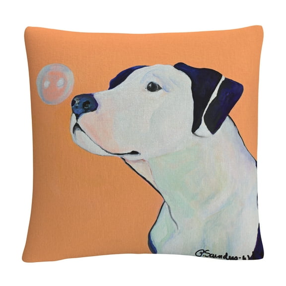 Fascination' Animals Pets Painting Bold By Pat Saunders-White 16 X 16 Decorative Throw Pillow