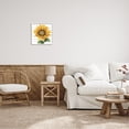 thumbnail image 2 of Stupell Industries Yellow Sunflower Blossom Bold Petals Rustic Design Framed Wall Art, 17 x 17, Design by Elizabeth Medley, 2 of 5