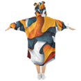 thumbnail image 2 of FORMRS Wearable Blanket Hoodie with Sleeves for Kids Cozy Flannel Sweatshirt, Abstract Wavy, 2 of 7