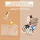 thumbnail image 4 of Bolsa de maquillaje de viaje Queboom, neceser para mujer y hombre (beige), 4 of 5