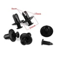 thumbnail image 3 of 120 X 8mm Car Hole Plastic Rivets Fastener Bumper Push Pin Clips Clip, 3 of 6
