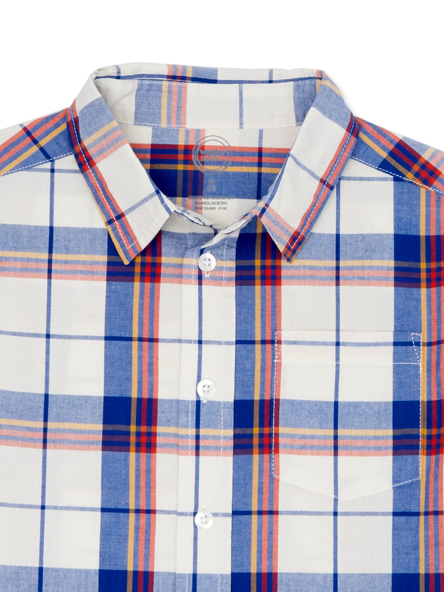 Wonder Nation Boys Exclusive Short Sleeve Shirt, Sizes 4-18