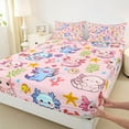 thumbnail image 3 of Castle Fairy Kids Boys Girls Cartoon Animal Salamander Full Size Sheets 4-Piece,Kawaii Marine Axolotl Breathable Bed Sheets,Ocean Sea Theme Lightweight Sheet Sets,Microfiber Bedroom Decor, 3 of 7