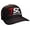 Black Heather with Black Mesh, variant on TSC Raised Embroidered Mesh Trucker Hat-Black Heather with Black Mesh