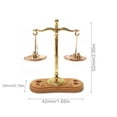thumbnail image 3 of JoyMoreHome Mini Vintage Metal Balance Scale, 1:12 Realistic Mini Scale Model Decor for Office, Tabletop, Home Room, 3 of 9