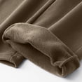 thumbnail image 6 of LMOIPLI Men's Basic Straight Casual Pants Elastic Drawstring Waist Stretch Soft Wrinkle Proof Daily Trousers with Side Pockets Coffee M, 6 of 7