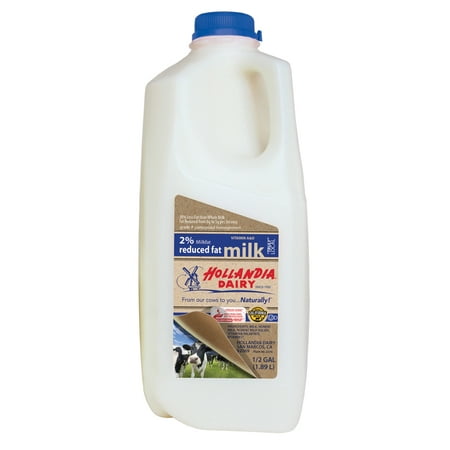 Hollandia Dairy 2% Reduced Fat Milk, Half Gallon - Walmart.com