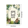 thumbnail image 4 of Amhnf Home Sweet Home Floral Garden Flag With Cottage Design For Home Outdoor Garden Yard Decor 12x18 inch, 4 of 5