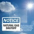 thumbnail image 5 of (2 Pack) Natural Gas Shutoff OSHA Notice Sign 18 Inch X 12 Inch Vinyl Label Decal Sticker Weather Resistant, UV Protected for Workplace, Business, and Construction Site, Made in the USA, 5 of 6
