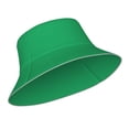 thumbnail image 2 of Naloa Forestgreen Reflective Double-Sided Bucket Hat, Sun Hat, Soft and Breathable for Gardening, Beaching, Camping, Hiking, Fishing, 2 of 9