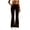 Coffee, variant on Women's High Waisted Flare Sweatpants, Y2K Flared Leggings for Women, Baggy Bell Bottom Yoga Pants with Drawstring, Comfy Polyester Cotton Blend Sport Lounge Pants for Athletic,Gym,Daily Wear Black