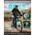 thumbnail image 4 of YareYi EB5 350W Rated Electric Bike for Adults, 26" Tire ebike with Removable Battery, 40-Mile Range, 20 MPH, 7-Speed and Front Fork Suspension Electric Mountain Bike, Black, 4 of 8