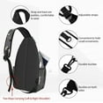 thumbnail image 3 of Sling Backpack Crossbody Sling Bag for Women Men Shoulder Bag Travel Hiking Daypack, 3 of 6