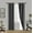 CHARCOAL GREY, variant on 2 PANELS SILK BLACKOUT THERMAL GROMMET FOAM LINED WINDOW CURTAIN DRAPE BLA#
