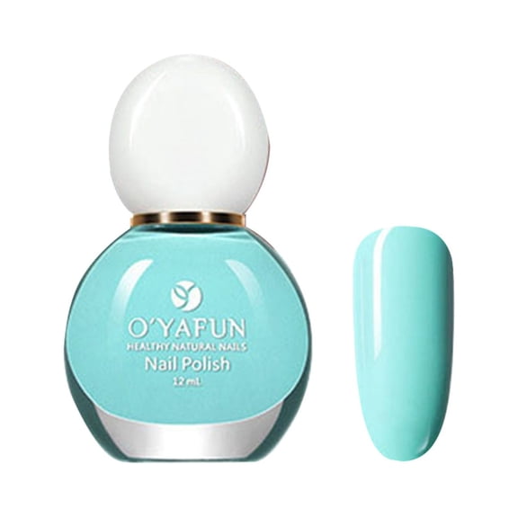 Floral Water-Based Quick-Dry Nail Polish, 12Ml #13 Mint Green - Eco‑Friendly Water Based Peel off Nail Polish, 12Ml, Nail Polish Easter Mother'S Day Nail Care Makeup Organizers